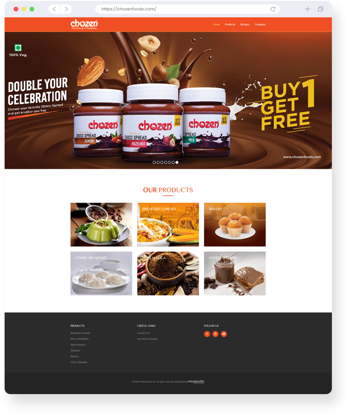 Chozen Foods Website